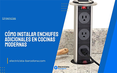 Instalar enchufes en cocinas modernas